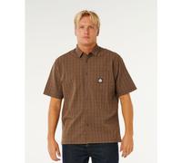 RipCurl Premium Surf Check Short Sleeve coffee (0005) 2XL