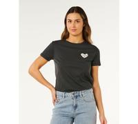 RipCurl RC Heart Logos Tee washed black (8264) XS