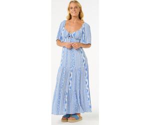 RipCurl SAN Carlos Short Sleeve Maxi Dress blue (70) L