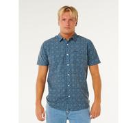 RipCurl Sessions Aerotech Short Sleeve Shirt blue lagoon (3038) XL