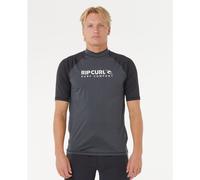 RipCurl Shock UPF Short Sleeve black marle (3442) L