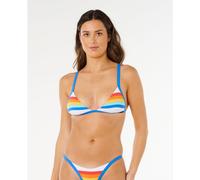 Rip Curl Surf Stripe Fixed Tri Bikini Top Mehrfarbig S Frau