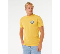Ochre Rip Curl Wettie Passage Icon Short Sleeve T-shirt Gelb S Mann