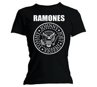 Ripleys Clothing Damen Official Skinny T Shirt Ramones Classic Logo, 12