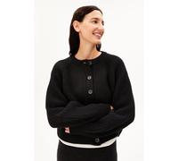 RIPP-STRICKJACKE | Bio-Woll Mix - schwarz (S)