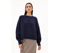 RIPP-STRICKPULLOVER | Bio-Woll Mix - blau (S)