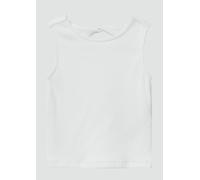 Ripp-Top mit Cut-out am Rücken 104/110 weiß 2165574.0100.104_110