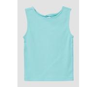 s.Oliver RED LABEL Slim Fit Tank Top mit Cut Out am Rücken in Aqua, Größe 128