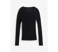 Rippenpullover aus Merinowolle 44/46 (L)