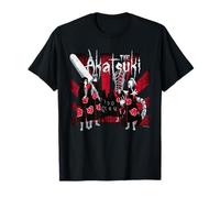 Ripple Junction Naruto Shippuden Akatsuki T-Shirt, Herren, Anime Fans, Naruto Fans, Unisex, Kurzarm, T-Shirt, Schwarz, S