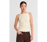 Rippoptik Neckholder Slim-Fit Bluse M