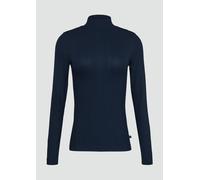 QS Damen 2158369 Langarmshirt mit Stehkragen, 5872, XS