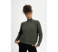 Rippstrick Jacke KAMUKA | von MELA | Fairtrade & GOTS zertifiziert GRÜN MELANGE XS