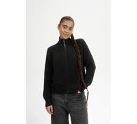 Rippstrick Jacke KAMUKA | von MELA | Fairtrade & GOTS zertifiziert SCHWARZ XL