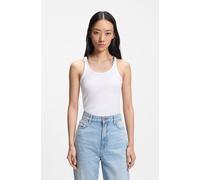 BOSS Tanktop aus Stretch-Baumwolle mit Racerback - Style C_Epetite, 50554664 Weiß L