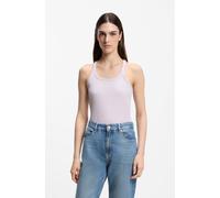 BOSS Orange Regular Fit Tank Top aus Baumwoll-Mix Modell 'C_EPETITE' in Flieder, Größe M