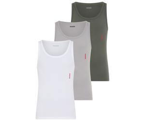Ripptanktop HUGO UNDERWEAR, Herren, Gr. M (50), open miscellaneous 990, Feinripp, Obermaterial: 100% Baumwolle, Basic, hüftlang, Rundhals, Tops, Basic, Rundhals (13851969-M) open miscellaneous 990
