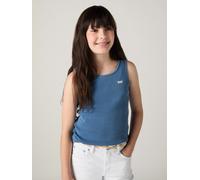 Ripptanktop LEVI'S KIDS "LVG MEET AND GREET RIBBED TANK", Mädchen, Gr. 8 (128), blau (blaus cruise), Obermaterial: 96% Baumwolle, 4% Elasthan, Rundhals, Tops, for GIRLS (65579733-8) blaus cruise