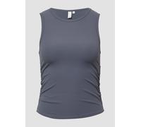 Ripptop mit seitlicher Raffung | QS x Vanessa Mai L grau 2173769.9825.L