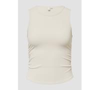 Ripptop mit seitlicher Raffung | QS x Vanessa Mai XL creme 2173769.0808.XL