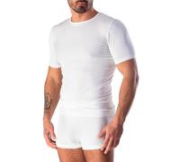 Risalti Bambus Tshirt Herren Rundhals - Bambus T Shirt Männer Kurzarm Ohne Naht und Etiketten, Atmungsaktive Unterziehshirt Herren aus Viskose, Weicher als Baumwolle, Bequem - Made in Italy