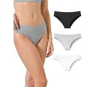 Risalti Bambus Unterwäsche Damen Brazilian Nahtlos 3 STK - Seamless Slips Damen Elastisch aus Bambusviskose, Nahtlose Unterhosen Atmungsaktiv und Hypoallergen - Made in Italy