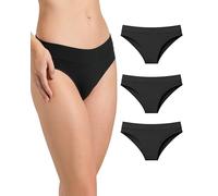 Risalti Bambus Unterwäsche Damen Brazilian Nahtlos 3 STK - Seamless Slips Damen Elastisch aus Bambusviskose, Nahtlose Unterhosen Atmungsaktiv und Hypoallergen - Made in Italy
