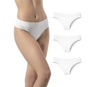 Risalti Brazilian Slip Unterwäsche Frauen Microfaser 3 Stück - String Tanga Set, Damen Unterhosen, Nahtlose Slips, Weicher als Tanga Baumwolle - Made in Italy