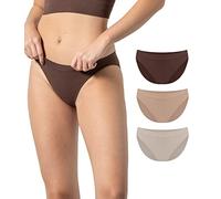 Risalti Damen Slips Nahtlos Microfaser Low Waist 3er Pack - Unterhosen Damen Ohne Naht Und Etiketten, Seamless Unterwäsche, Atmungsaktiv, Bequeme Panties Für Alltag Und Sport - Made In Italy