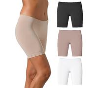 Risalti Radlerhose Damen Kurz Für Kleid Anti Scheuern 3 STK - Nur Die Reibungslos Shorts Microfaser, Anti Scheuern Oberschenkel Damen, Oberschenkel Reiben Schutz - Made in Italy