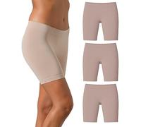 Risalti Radlerhose Damen Kurz Für Kleid Anti Scheuern 3 STK - Nur Die Reibungslos Shorts Microfaser, Anti Scheuern Oberschenkel Damen, Oberschenkel Reiben Schutz - Made in Italy