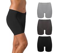 Risalti Radlerhose Damen Kurz Für Kleid Anti Scheuern 3 STK - Nur Die Reibungslos Shorts Microfaser, Anti Scheuern Oberschenkel Damen, Oberschenkel Reiben Schutz - Made in Italy