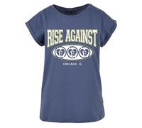 Rise Against HC Old School Frauen T-Shirt blau L 100% Baumwolle Band-Merch, Bands