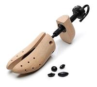 rismart Einstellbar Schuhspanner aus Buchenholz Holz Spiralfeder Schuhdehner aus Echt-Holz für Herren und Damen,L (1 set)/ 40EU-44EU