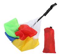 RiToEasysports Speed Chute Resistance, Speed Training Fallschirm Kinder Umbrella Buntes sicheres körperliches Training Running Parachute Sportgeräte Für Kinder Kinderbewegung