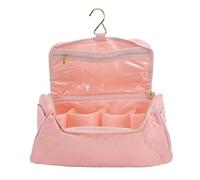 Riuulity Große Kapazität Reise-Kosmetiktasche, 360 Drehbarer Haken, Kulturbeutel, Make-up-Tasche mit Pinselhalter für Damen, Geldbörse, Zubehör, Pinsel