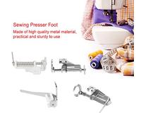 Riuulity Stabiler Rollen-Nähfuß für Effektives Nähen von -Teilen, 4 Stück Metall-Rollenfuß-Plattenvorschub für eine Reibungslose Stoffzufuhr