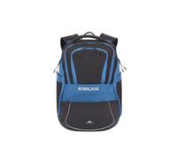 Rivacase Mercantour Rucksack mit 15,6" Laptopfach Alltags-Rucksack 20L 5225 BK Schwarz/Blau