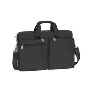 Rivacase Laptoptasche Tiergarten 8550 – bis 17,3 Zoll, wasserfest, 2 Außenfächer – Schwarz