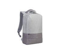 Rivacase Laptop-Rucksack 7562 Prater – 15,6 Zoll, USB-Ladeanschluss, wasserabweisend – Grau
