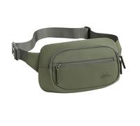 RIVACASE 7812 Olivgrüne Bauchtasche aus RPET-PU-Leder, wasserdichte Gürteltasche mit Fächern, verstellbarem Riemen, Hüfttasche für Outdoor-Sportarten, Reisen, Jogging, Wandern, Radfahren