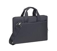Rivacase Notebook-Tasche für Laptops bis 13,3 Zoll - Zusatzfächer, verstärkte Seitenwände - Schwarz