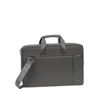 Rivacase 8221 Polyester gepolsterte Tasche mit Anti-Rutsch-Gurt für 13,3 Netbook B schwarz