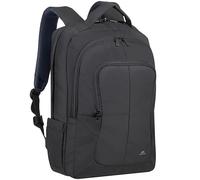 Rivacase 8460 ECO Bulker Laptop Rucksack 23L bis 17.3 Zoll - 31 x 46 x 18 cm - Geräumiges Handgepäck mit Trolley Befestigung - großer Notebook Backpack für Damen und Herren