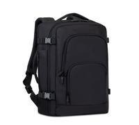 Rivacase Ultraleichter Rucksack für Laptop bis 17,3 Zoll - Tagesrucksack - wasserdichter Schulrucksack Schultasche - Praktischer Sportrucksack für Reisen und Arbeit/Schwarz