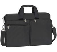Rivacase Laptoptasche Tiergarten 8550 – bis 17,3 Zoll, wasserfest, 2 Außenfächer – Schwarz