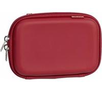 RIVACASE Tasche für Festplatten bis 2.5“ - Schickes Hart Case aus wetterbeständigen Material und Platz für Zubehör - Rot
