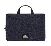 Rivacase Laptoptasche für Notebooks bis 13.3 Zoll Sleeve - wasserdichte und ultraleichte Notebooktasche - kompakte Damen und Herren Umhängetasche Aktentasche Schultertasche (Schwarz)