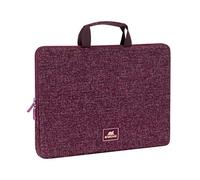 Rivacase Laptophülle mit Griffen bis 14" Sleeve - wasserdichte und ultraleichte Notebooktasche - kompakte Damen und Herren Aktentasche, Laptopschutz aus Tweed mit Fleecefutter
