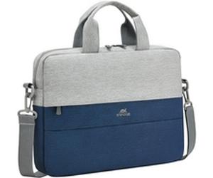 rivacase Riva NB Tasche Prater 10.1"-14" grau/blau 7522 - Tasche (7522 GREY/DARK BLUE)